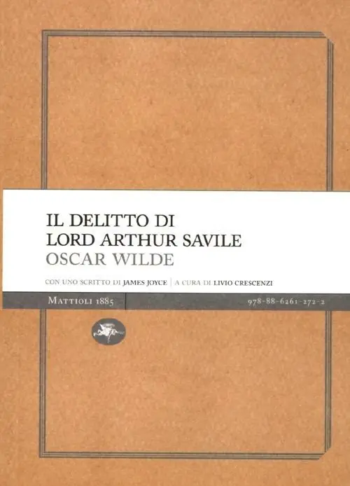 Non Perdere Il delitto di lord Arthur Savile