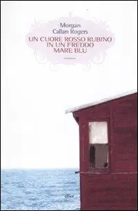 Saldi Un cuore rosso rubino in un freddo mare blu