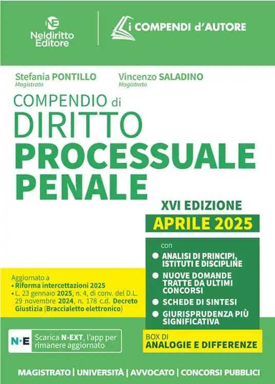 Compendio di procedura penale. Aprile 2025 Prezzo Scontato