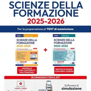 A Buon Prezzo Kit completo EdiTEST Scienze della formazione. Con software di simulazione