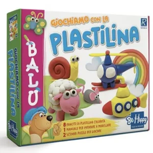 Balù giochiamo con la plastilina. Balù piccolo artista. Con 8 panetti da 500 gr di plastilina. Con puzzle scenario double-face Miglior Prezzo
