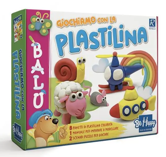 Balù giochiamo con la plastilina. Balù piccolo artista. Con 8 panetti da 500 gr di plastilina. Con puzzle scenario double-face Miglior Prezzo