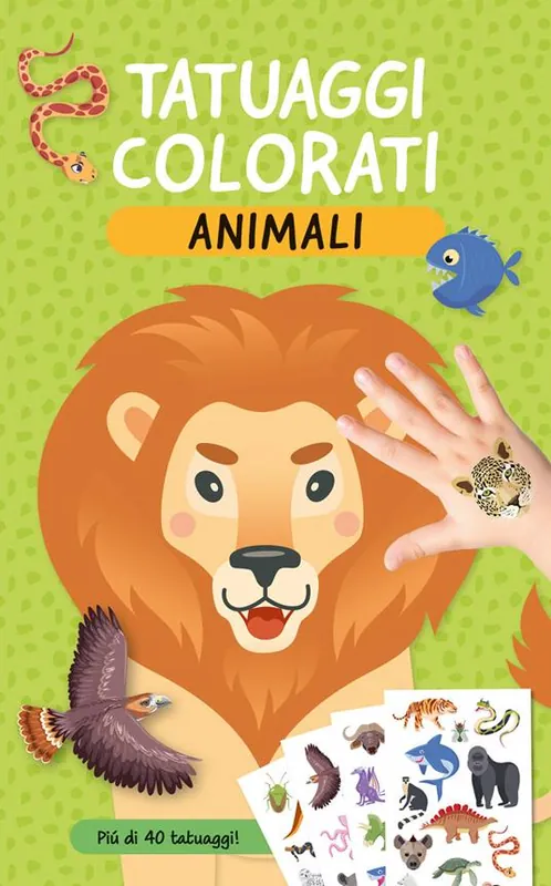 Animali. Tatuaggi colorati. Ediz. a colori. Con tatuaggi temporanei Offerta