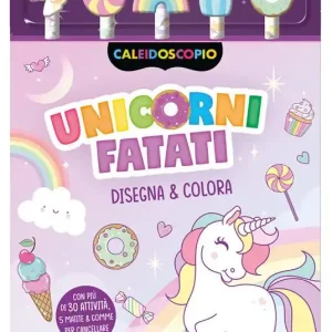 Unicorni fatati. Ediz. illustrata. Con 5 gomme sagomate. Con 5 matite colorate Spedizione Espresso