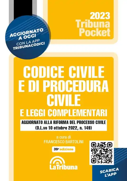 Codice civile e di procedura civile e leggi complementari. Con App Tribunacodici Reso Gratuito