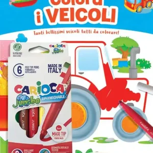 Colora i veicoli. Tanti bellissimi veicoli tutti da colorare! Ediz. a colori. Con 6 pennarelli Professionale