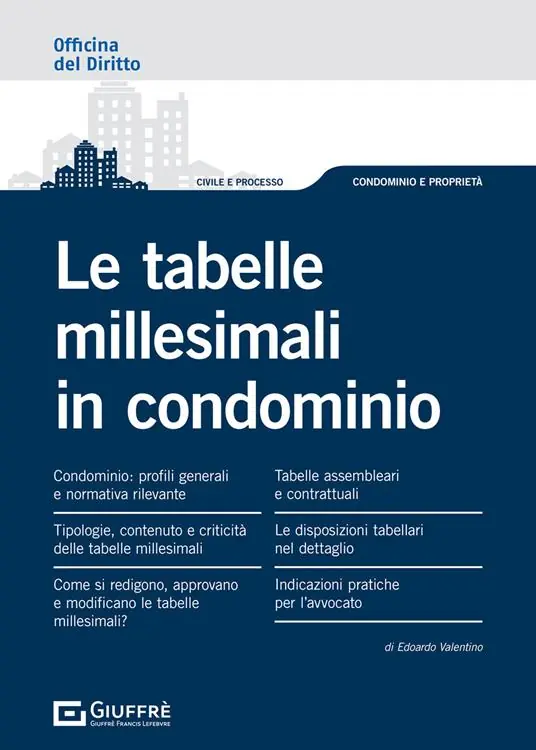 Sconto Le tabelle millesimali in condominio