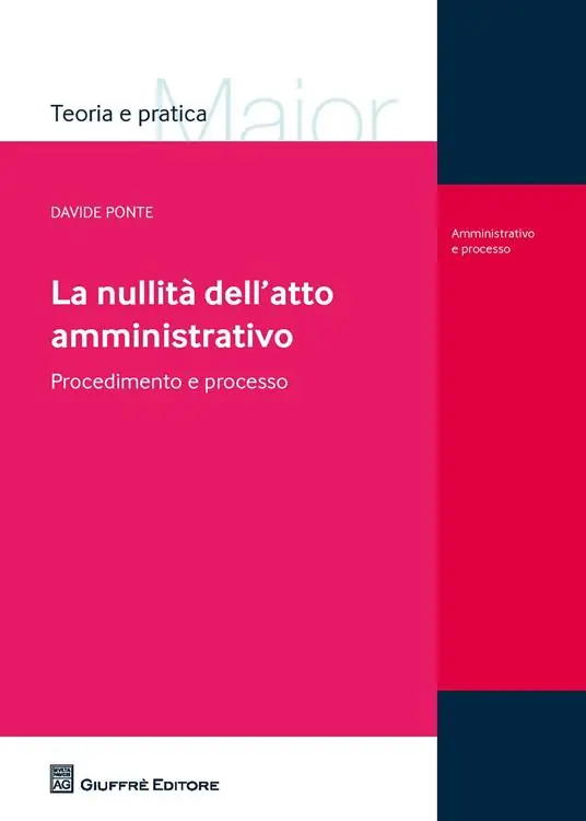 Offerta Speciale La nullità dell‘atto amministrativo. Procedimento e processo