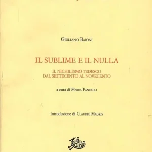 A Buon Prezzo Il sublime e il nulla. Il nichilismo tedesco dal Settecento al Novecento