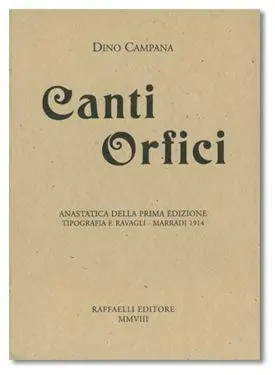 Subito Disponibile Canti orfici (rist. anast. 1914)