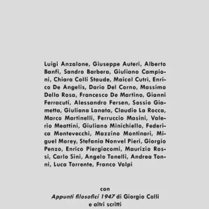 Spedito Oggi Trame nascoste. Studi su Giorgio Colli