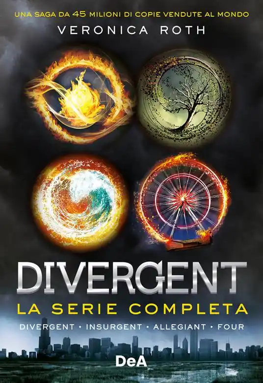 Divergent. La serie completa Divergent-Insurgent-Allegiant-Four Consegna Rapida