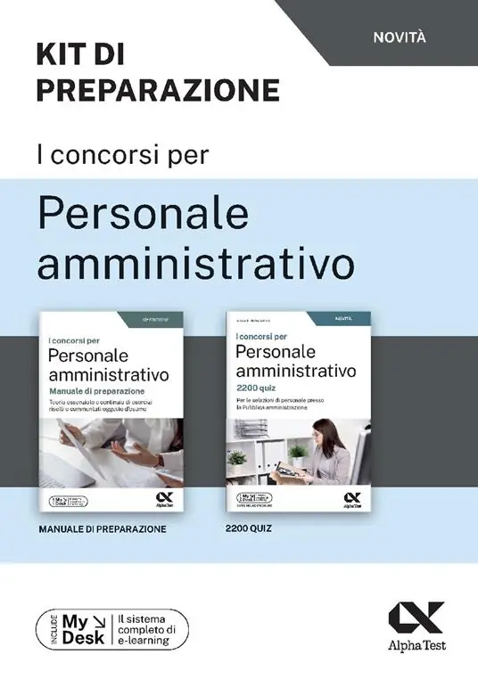 Nuovo Arrivo I concorsi per personale amministrativo. Kit di preparazione. Ediz. MyDesk. Con Contenuto digitale per download e accesso online