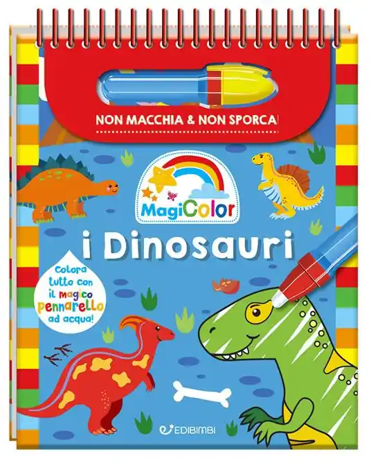 Saldi I dinosauri. Magicolor. Ediz. a spirale. Con il magico pennarello ad acqua