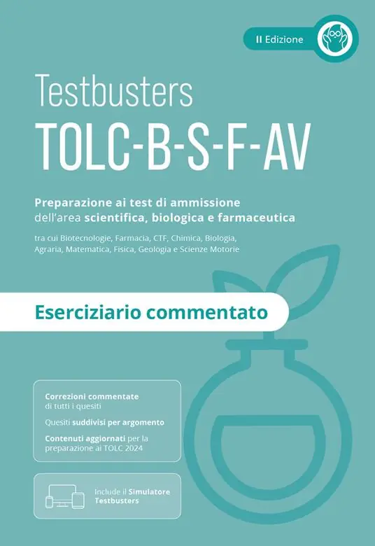 Ordina Subito Testbusters TOLC B-S-F-AV - Eserciziario Commentato