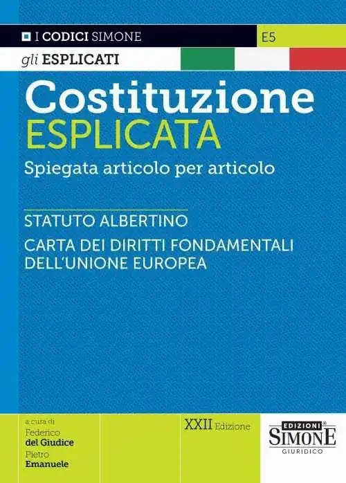 Costituzione esplicata. Spiegata articolo per articolo Spedito Oggi
