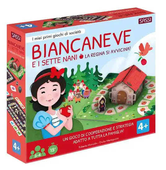 Biancaneve e i sette nani. La regina si avvicina! I miei primi giochi di società. Con casetta 3D da costruire. Con 8 pedine di legno. Con 2 tabelloni. Con 49 Carte Di Tendenza