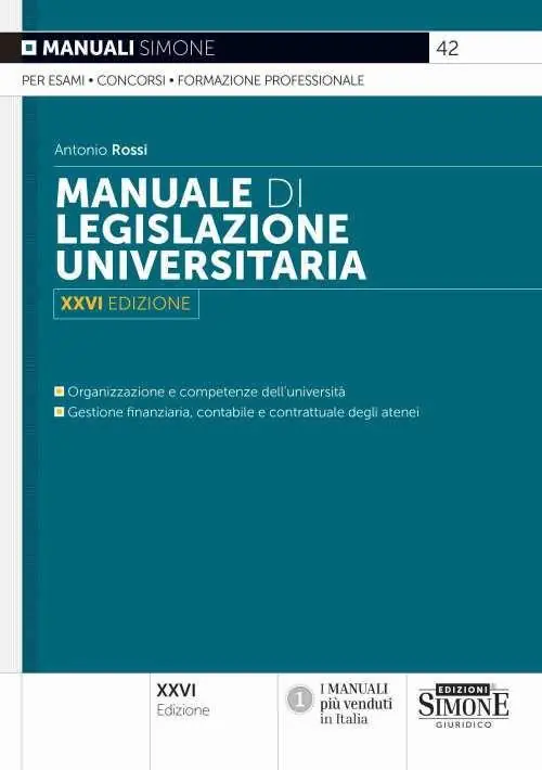 Manuale di legislazione universitaria Nuovo Arrivo