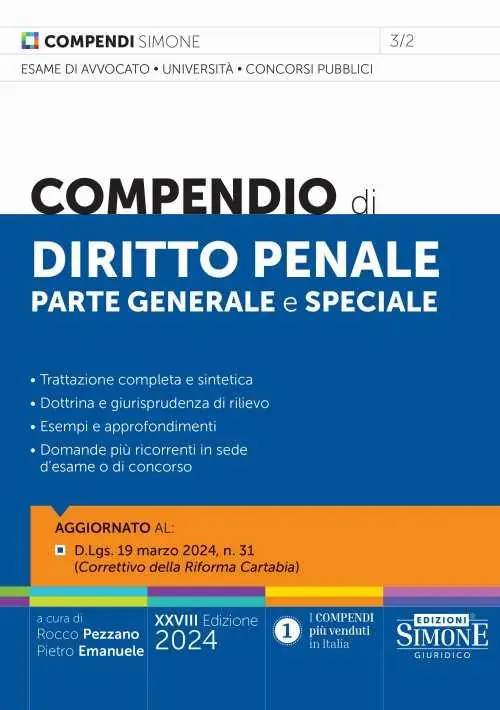 Ultime Pezzi Compendio di diritto penale. Parte generale e speciale