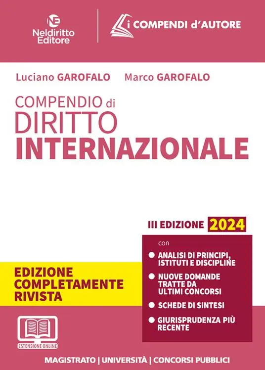 Occasione Compendio di diritto internazionale pubblico 2024. Nuova ediz.
