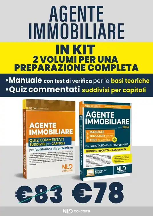 Kit Agente Immobiliare. Manuale + quiz commentati suddivisi capitolo per capitolo. Per l‘abilitazione alla professione. Con espansione online Soddisfatti O Rimborsati