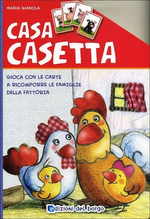 Casa casetta. Gioca con le carte a ricomporre le famiglie della fattoria. Ediz. illustrata Sconto