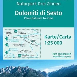 Nuovo Arrivo Carta escursionistica n. 625. Dolomiti di Sesto-Sextner Dolomiten 1.25 000. Ediz. bilingue