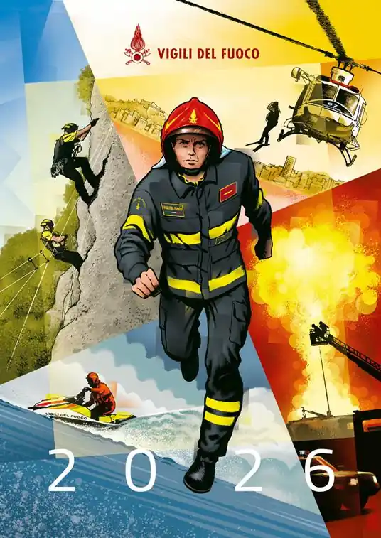 Vigili del Fuoco. Nel segno del soccorso. Calendario 2026 da parete Spedizione Espresso