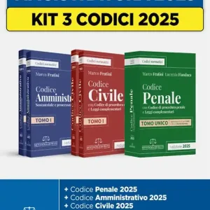 Kit 3 codici 2025 Civile-Penale-Amministrativo 2025 Prezzo Conveniente