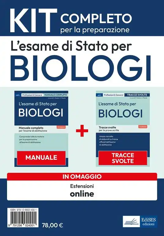 L‘esame di Stato per biologi. Kit completo. Con espansione online Professionale