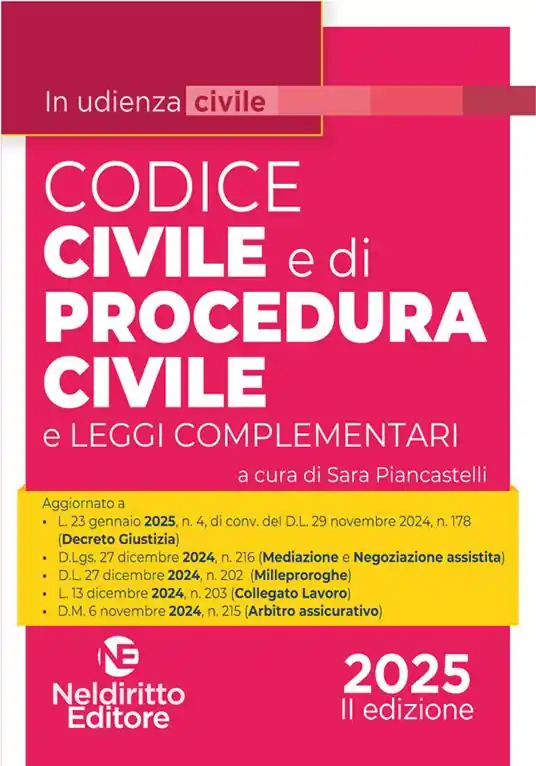 Codice Civile e di Procedura civile in udienza 2025. Aggiornato al I e al II Decreto Correttivo Cartabia. Nuova ediz. Più Venduto