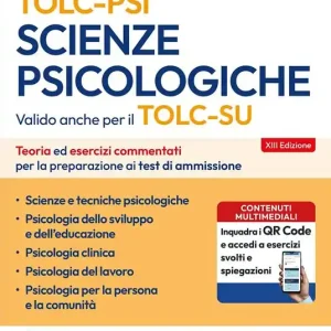 Subito Disponibile EdiTest Scienze Psicologiche TOLC-PSI. Teoria & Test. Teoria ed esercizi commentati per la preparazione ai test di ammissione. Con software di simulazione online