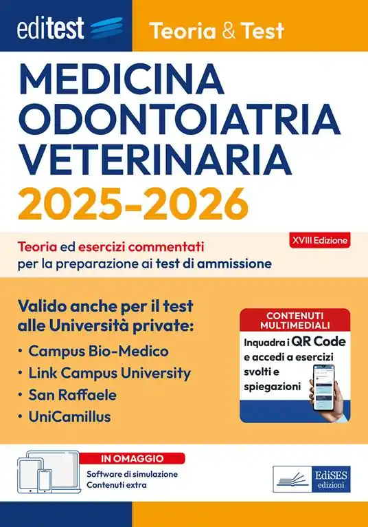 EdiTEST. Medicina, Odontoiatria, Veterinaria valido anche per il test alle Università private. Teoria & Test. Teoria ed esercizi commentati per la preparazione ai test di ammissione. Con software di simulazione Direttamente Dal Produttore