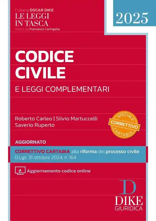 Reso Gratuito Codice civile e leggi complementari. Pocket 2025. Con aggiornamenti online
