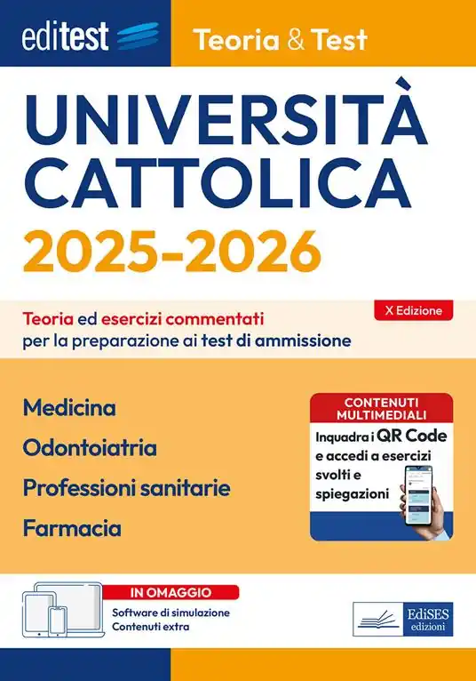 EdiTEST. Università Cattolica. Medicina, Odontoiatria, Professioni sanitarie, Farmacia. Teoria ed esercizi commentati. Con espansione online. Con software di simulazione Super Prezzo