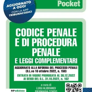 Subito Disponibile Codice penale e di procedura penale e leggi complementari. Con App Tribunacodici