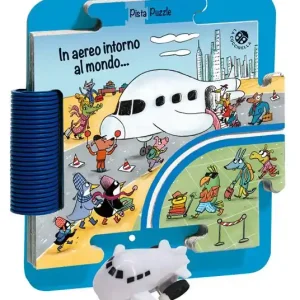 In aereo intorno al mondo. Ediz. a colori. Con pista e un aereo. Con puzzle gigante Ordina Subito