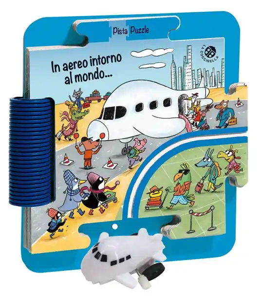 In aereo intorno al mondo. Ediz. a colori. Con pista e un aereo. Con puzzle gigante Ordina Subito
