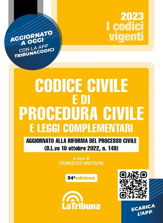 Codice civile e di procedura civile e leggi complementari. Con App Tribunacodici Sconto