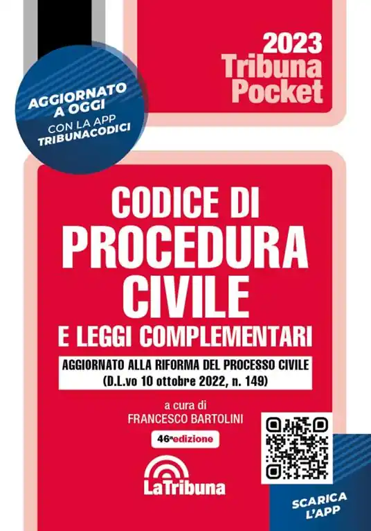 Offerta Lampo Codice di procedura civile e leggi complementari. Con App Tribunacodici