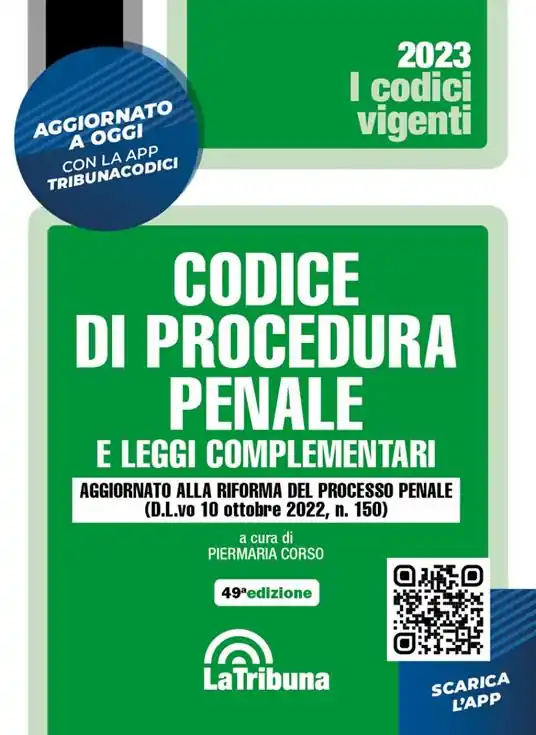 Codice di procedura penale e leggi complementari. Con App Tribunacodici Solo Oggi
