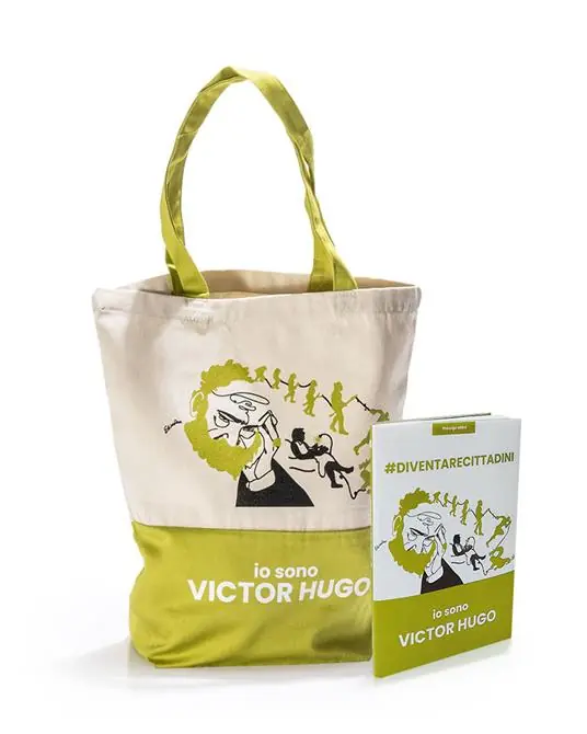 Shopper + libro. DIVENTARECITTADINI. Io sono Victor Hugo. Principi Attivi Ultimissimo Modello