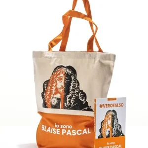 Nuovo Arrivo Shopper + libro. VEROFALSO. Io sono Blaise Pascal. Principi Attivi