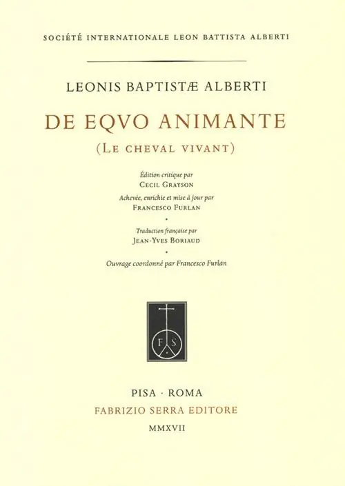 De equo animante-Le cheval vivant. Testo latino e francese Di Tendenza