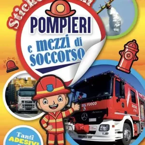 Professionale Pompieri e mezzi di soccorso. Stickerissimi
