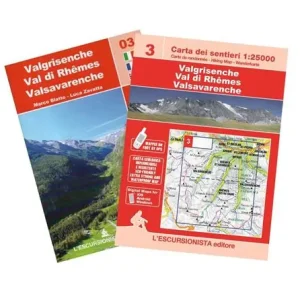 Valgrisenche-Val di Rhemes-Valsavarenche. Scala 1 25.000. Con Carta geografica ripiegata Più Venduto