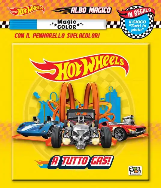 Promo Stagionale A tutto gas! Hot Wheels. Albo magico. Ediz. a colori. Con pennarello svelacolori