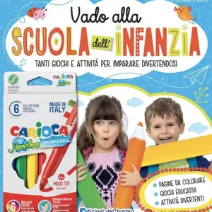 Soddisfatti O Rimborsati Vado alla scuola dell‘infanzia. Ediz. a colori. Con scatola da 6 pennarelli