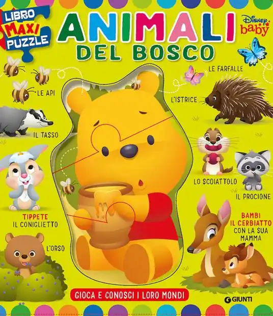 Animali del bosco. Libro maxi puzzle. Ediz. a colori Pagamento Sicuro