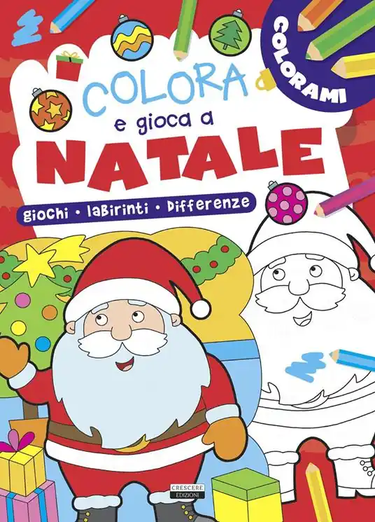 Ordina Subito Colora e gioca a Natale. Giochi, labirinti, differenze